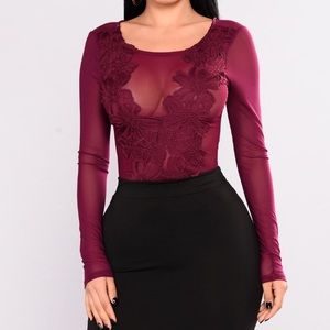 Fashion Nova Livitha Crochet Bodysuit